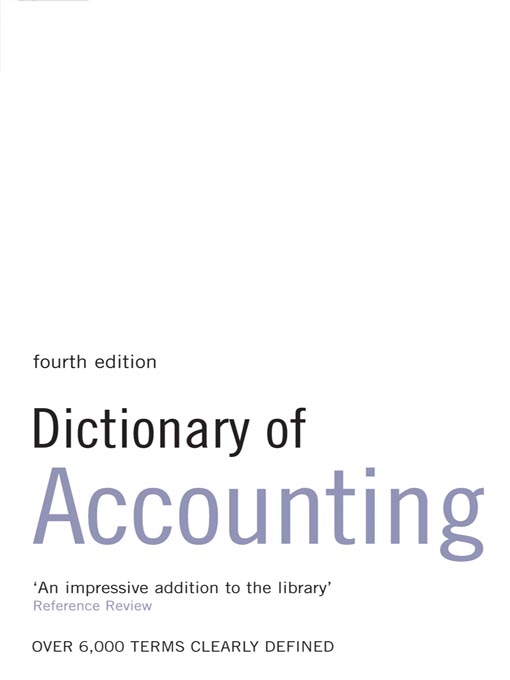 Title details for Dictionary of Accounting by A&C Black - Available